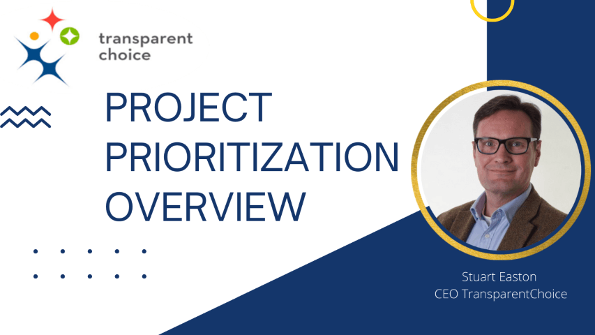 Project prioritization software by TransparentChoice