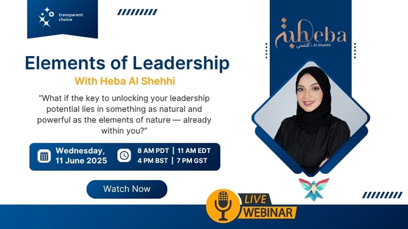 Webinar: Elements of Leadership with Heba Al Shehhi 
