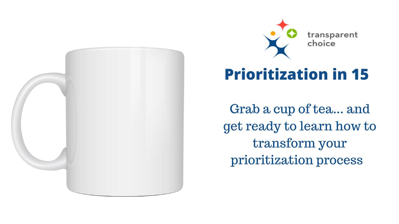 Project Prioritization with TransparentChoice