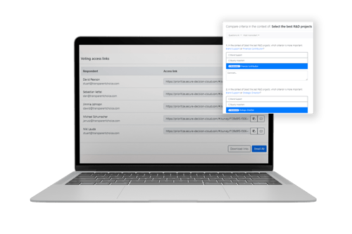 pairwise surveys in transparentchoice software