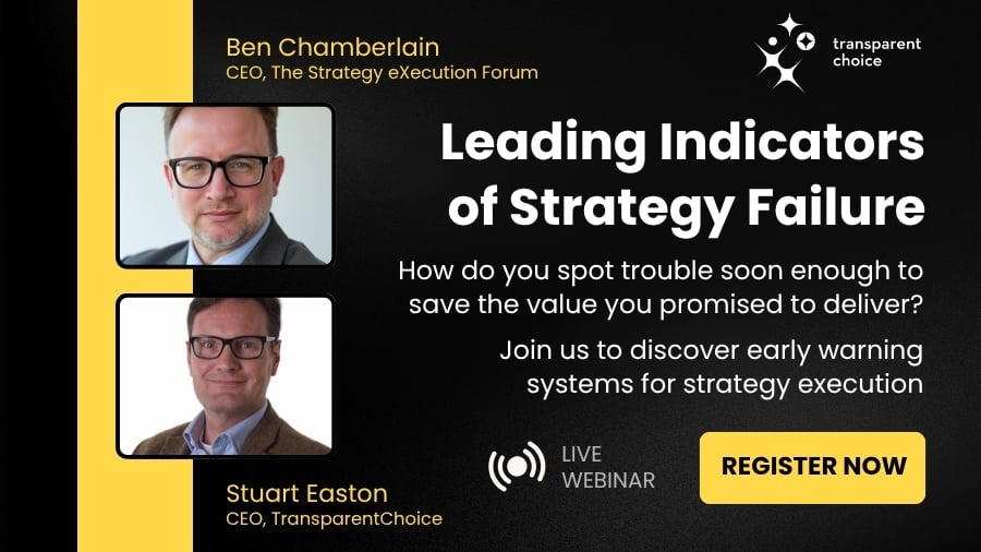 Webinar 19 Aug - Leading Indicators of Strategy Failure
