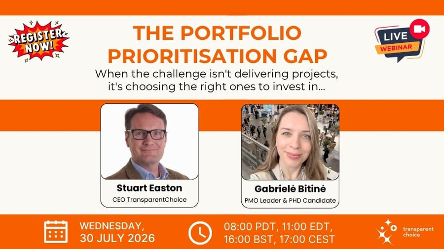 Webinar 30 July - The Portfolio Prioritisation Gap