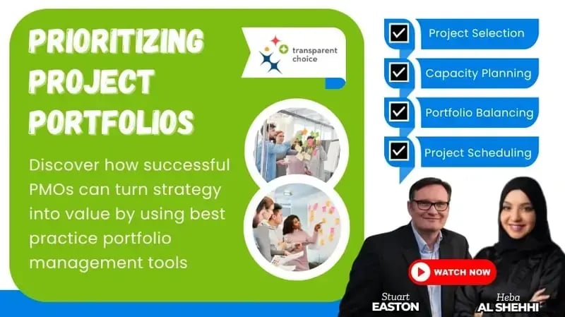 TransparentChoice portfolio management software demo video