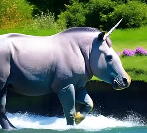 Illustration of a unicorn-hippo creature representing pet projects