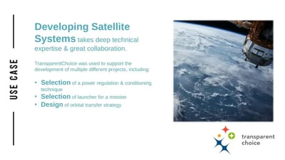 Case Study: Satellite Programs: Collaborative Engineering Decisions