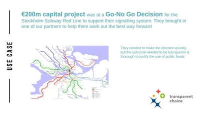 Case Study: Stockholm Subway, Making a €200m Go/No-Go Decision