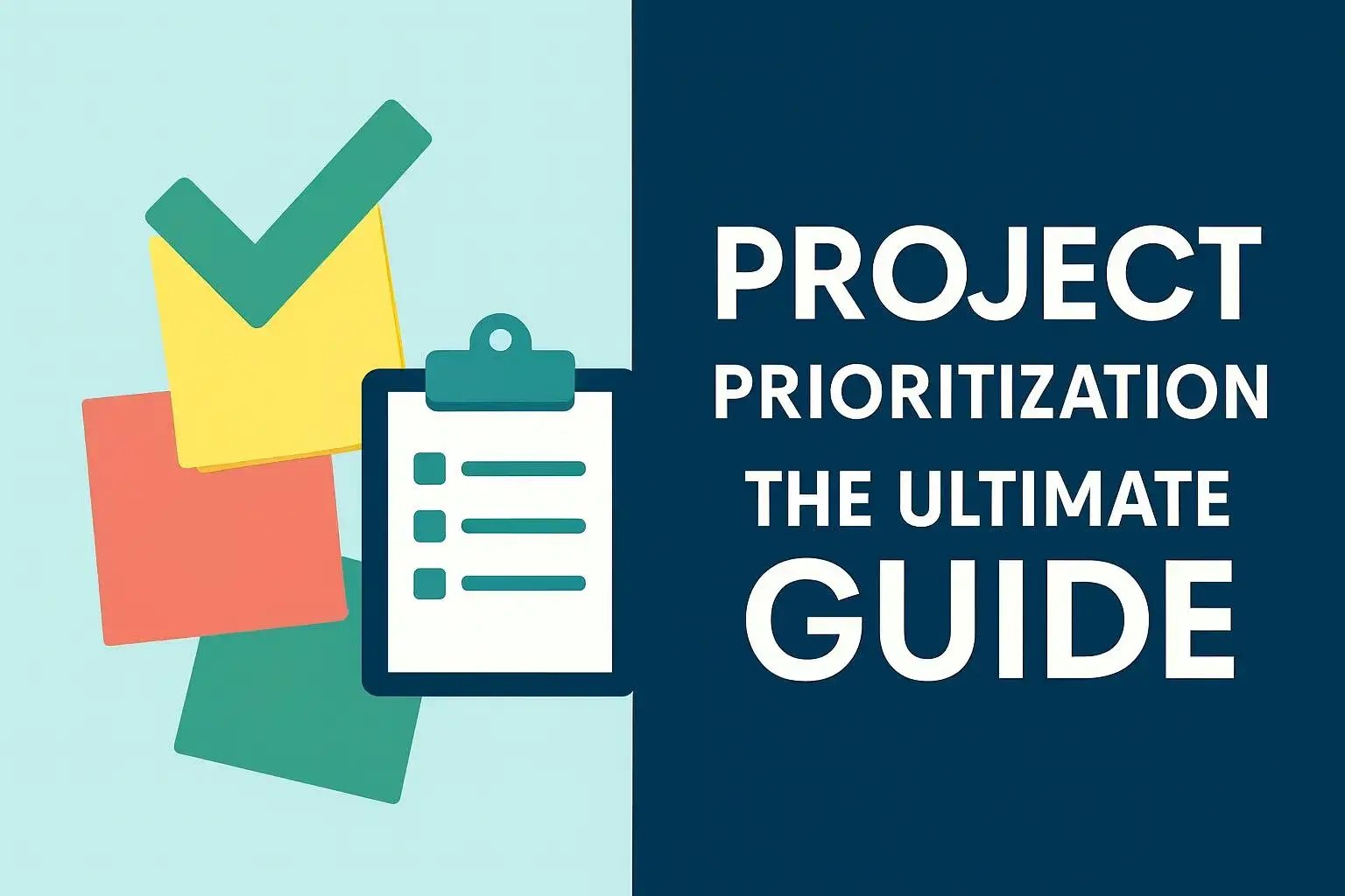 Project Prioritization Guide thumbnail with checklist and colored note icons beside bold title text.