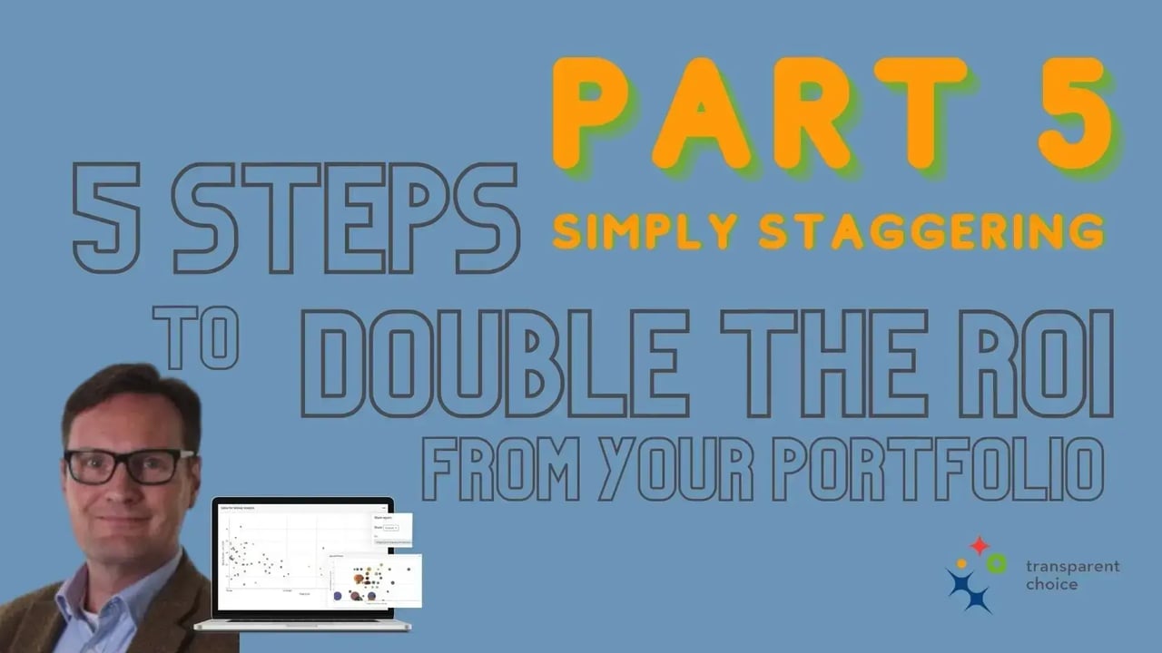 5 steps to double project portfolio ROI, Part 5 – Simply Staggering, sequencing projects for higher returns