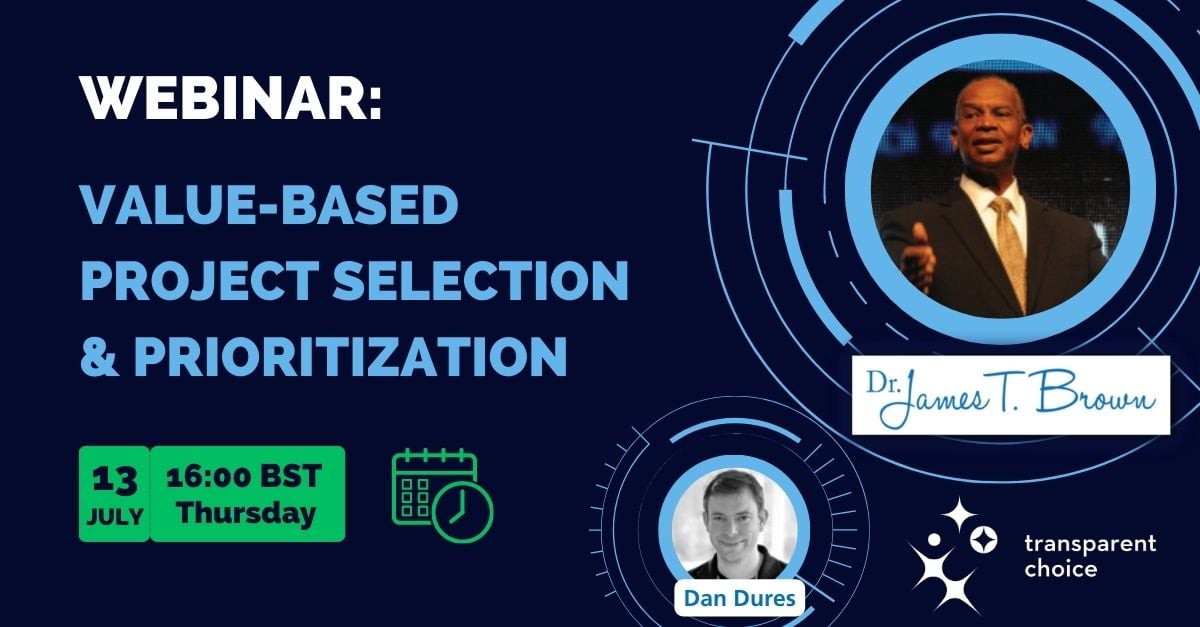 Webinar - Value based project selection & prioritization