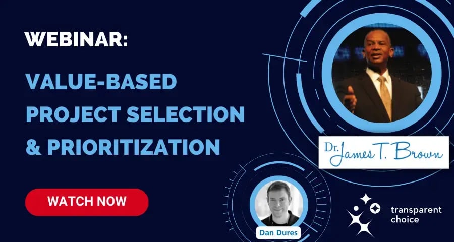 Webinar - Value based project selection & prioritization