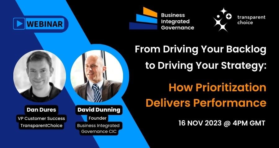 Webinar - From Driving Your Backlog to Driving Your Strategy
