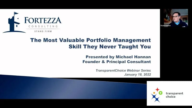 Webinar: The Most Valuable Portfolio Management Skill They Never Taught You with Mike Hannan