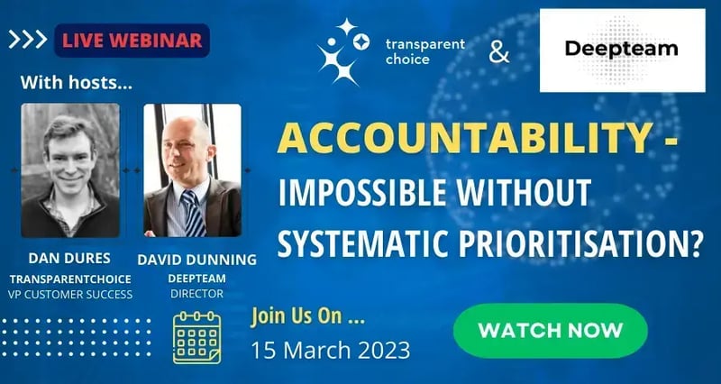 Webinar: Accountability - Impossible without systematic prioritization? with David Dunning