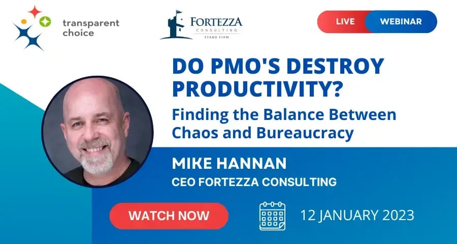 Do PMOs Destroy Productivity? Finding the Balance Between Chaos and Bureaucracy webinar thumbnail