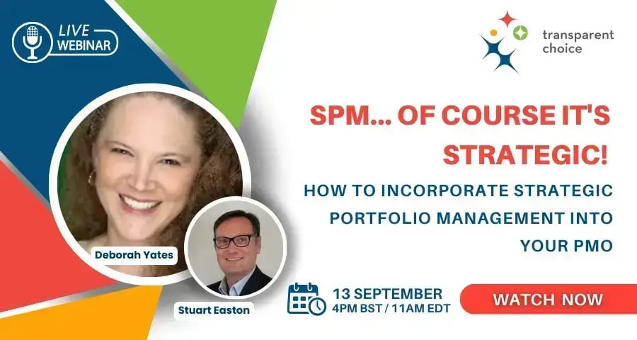 How to Incorporate Strategic Portfolio Management into the PMO webinar thumbnail