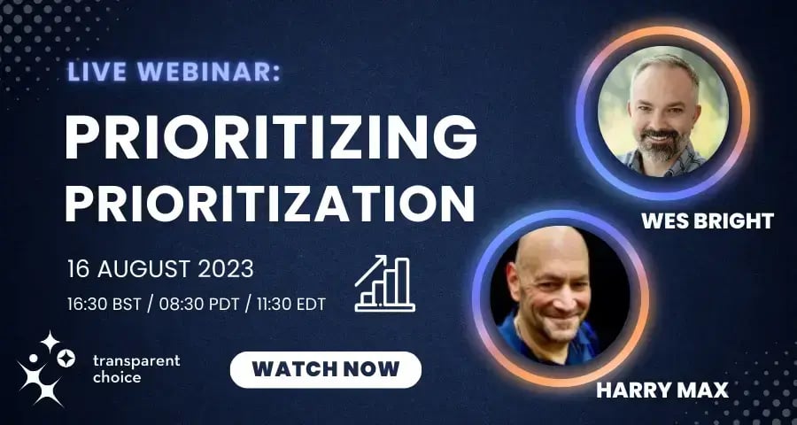 Prioritizing Prioritization webinar thumbnail
