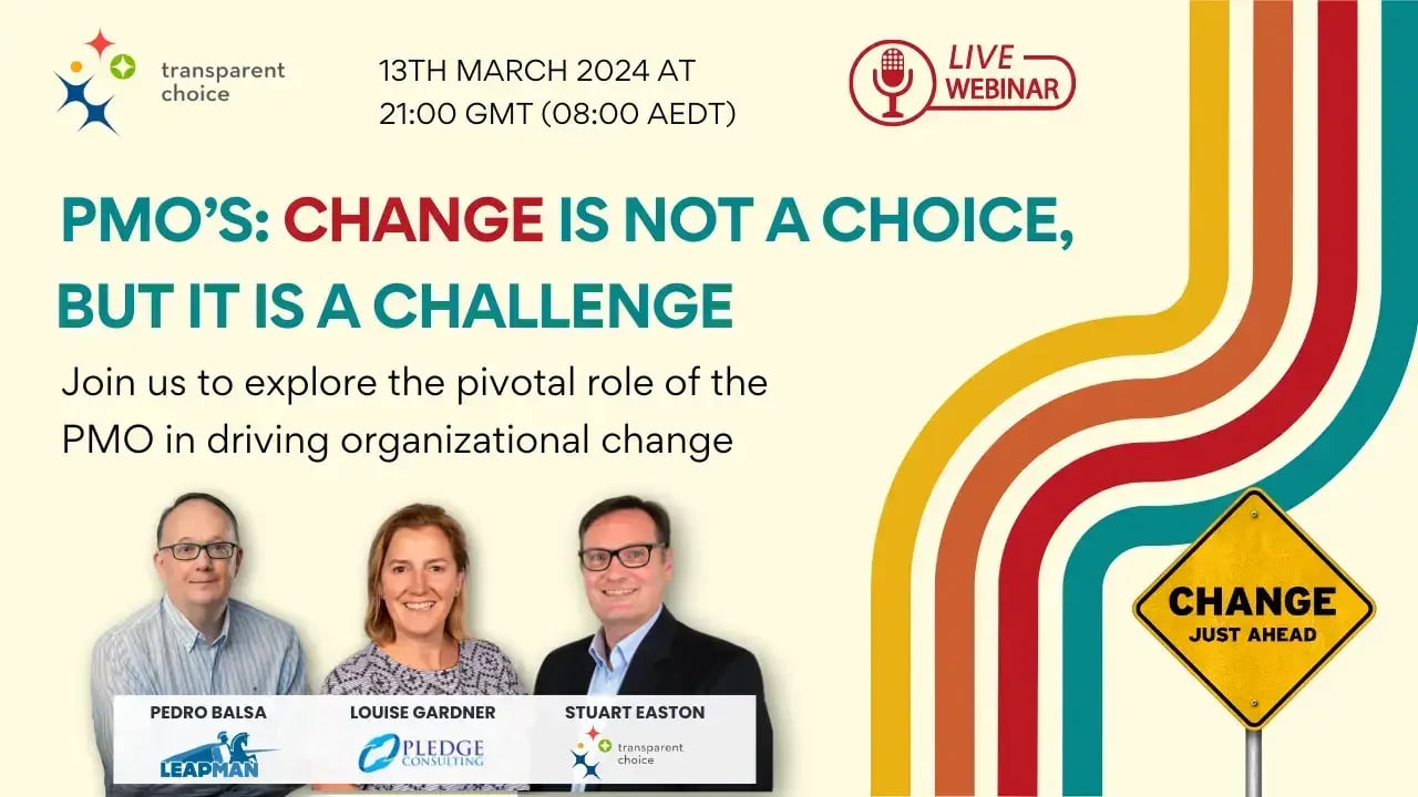 PMOs: Change is Not a Choice, But it is a Challenge webinar thumbnail