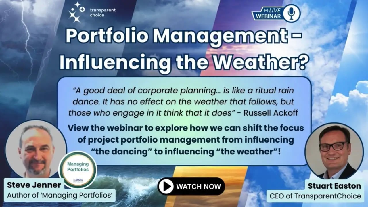 Portfolio Management - Influencing the weather? webinar thumbnail