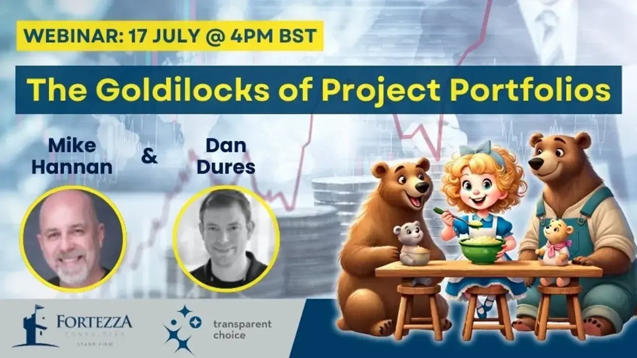 The Goldilocks of Project Portfolios webinar thumbnail