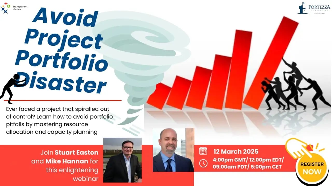 Avoid Project Portfolio Disasters webinar thumbnail
