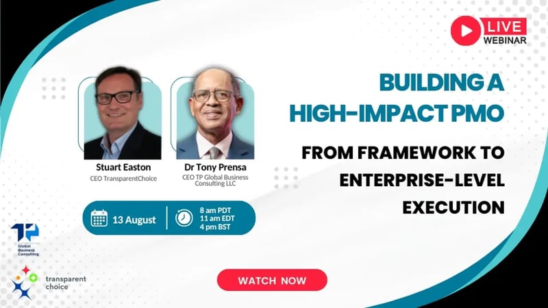 Webinar: Building a High-Impact PMO with Dr Tony Prensa