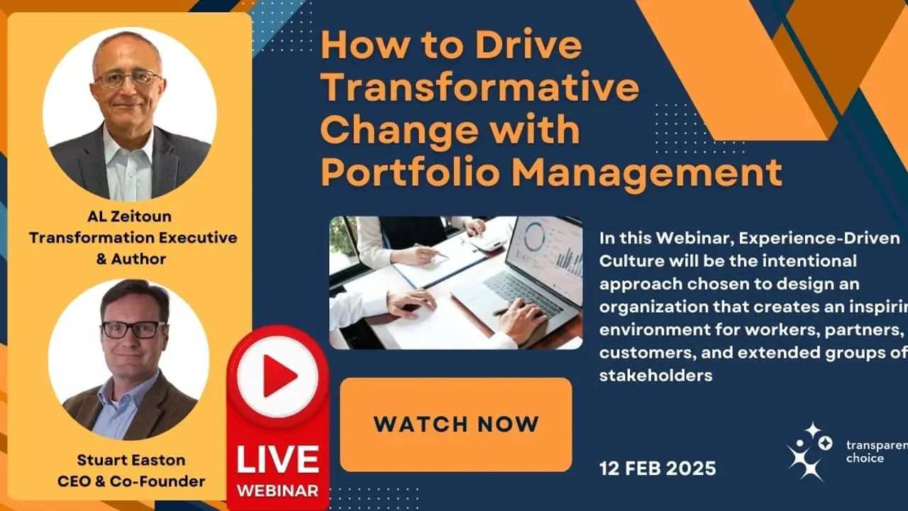 How to Drive Transformative Change with Portfolio Management webinar thumbnail