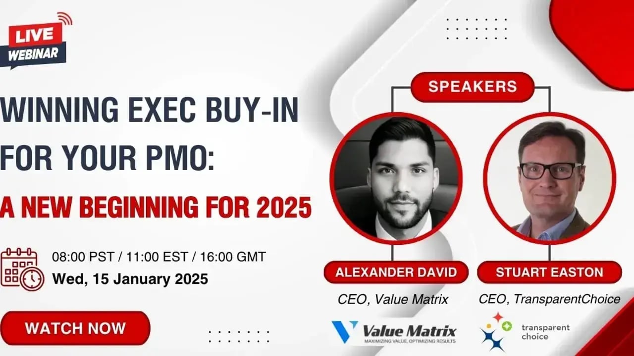 Winning Executive Buy-in For Your PMO webinar thumbnail
