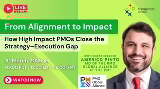 Webinar: From Alignment to Impact: How High-Impact PMOs Close the Strategy–Execution Gap — Americo Pinto